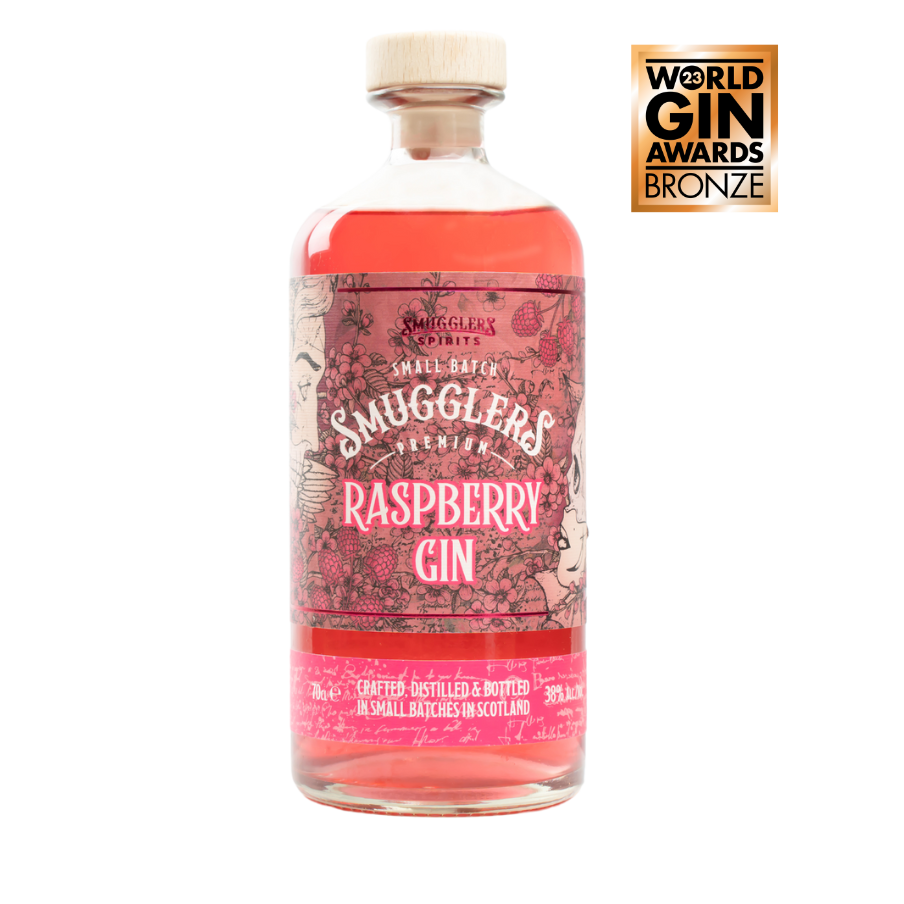 Smuggler's Raspberry Gin Smugglers Spirits Hand Crafted Gin