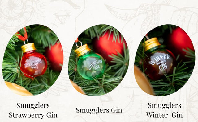 A range of flavours of the gin baubles gift box